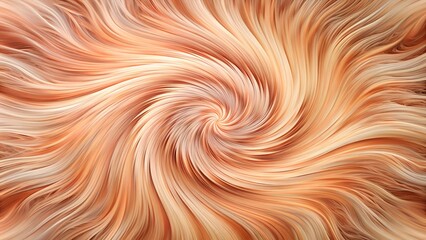 Soft peach swirl design, delicate and flowing, abstract art background