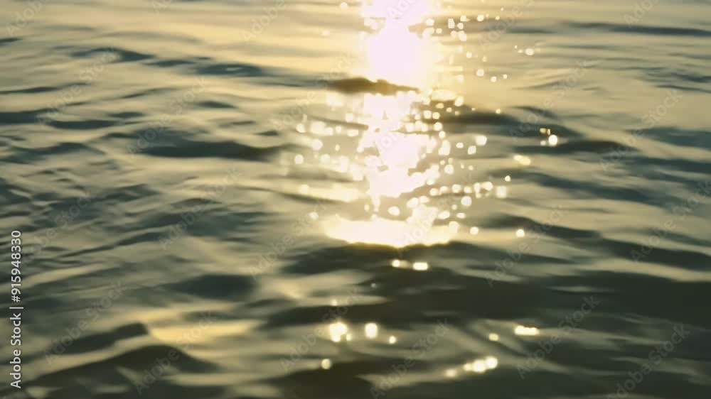 Poster the sunlight glimmers off the surface of the water illuminating the delicate patterns created by the