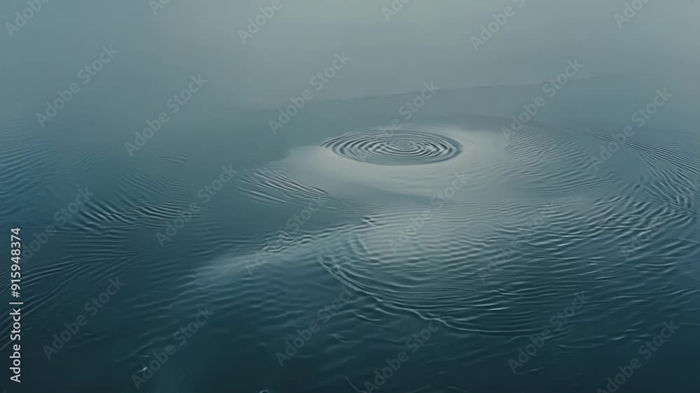 Poster through the lens we see the winds powerful influence on the water as it carves out intricate designs