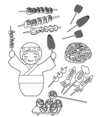japanese street food_coloring