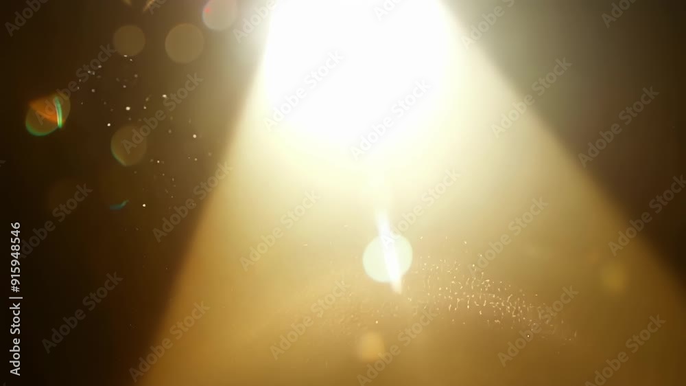 Leinwandbilder the sunlight pours through a small opening casting a beam of light that highlights the swirling clou