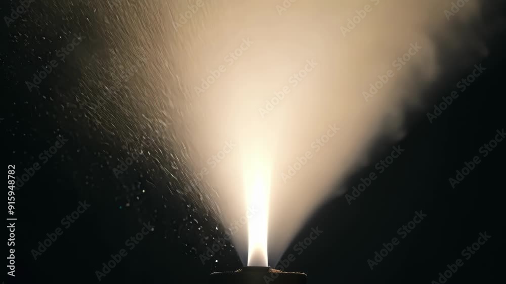 Poster As the light catches it the spinning funnel of dust takes on an otherworldly appearance resembling a minitornado.