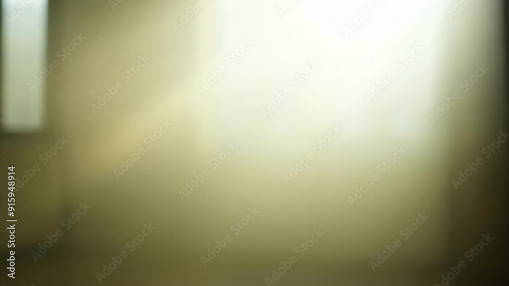 Poster a quiet still shot of a room with sunlight streaming through the windows showcasing the slow and sub