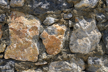 Old brick wall, stone wall, Old Town,