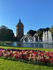 fountains in the park