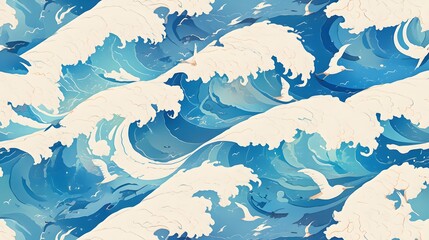 simple ocean pattern Background 