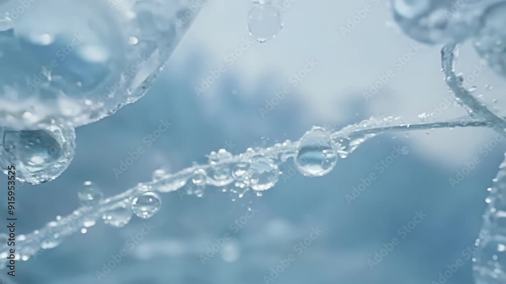 Poster closeup shots reveal tiny air bubbles ped within the frost adding a mesmerizing touch to the already