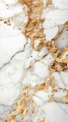 A luxurious marble surface features striking gold veins that enhance its beauty and charm