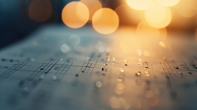 Harmonious Music Calendar: Concert Highlights and Memo Sections with Vibrant Musical Theme