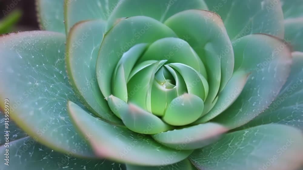 Poster A closeup of a succulents chubby pointed tips showing off its unique geometric shape and symmetry.