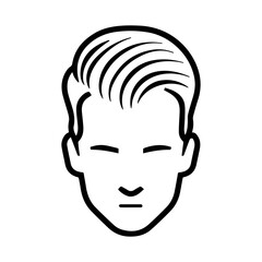 Hair Loss icon or modern line symbol. Vector line art and icon design with bold outline. Black and white Pixel Perfect minimalistic symbol isolated white background. Silhouette simple thin sign