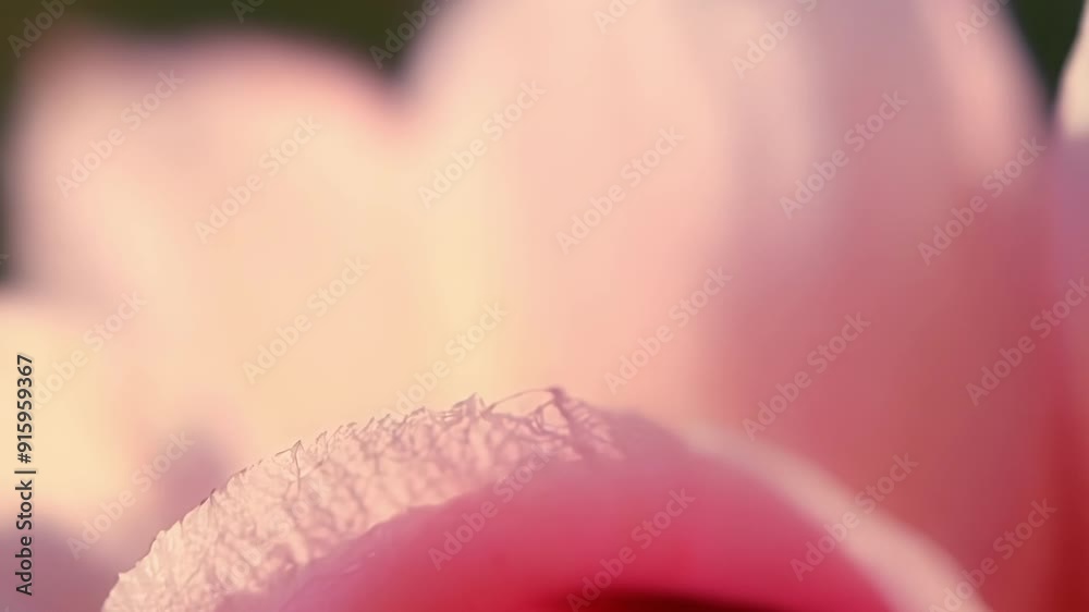 Poster a tight shot of two rose petals pressed together highlighting the subtle variations in shades of pin