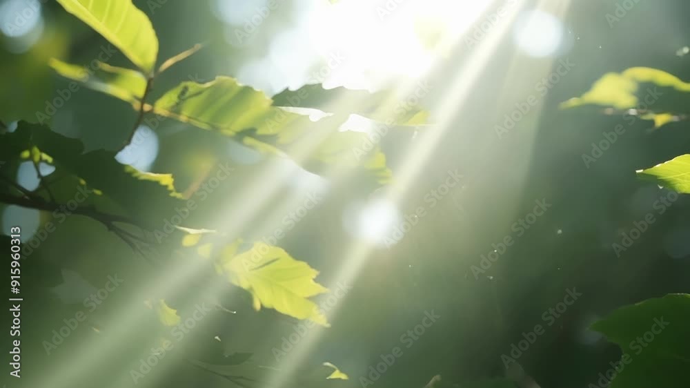 Leinwandbilder a mesmerizing closeup of sunlight filtering through a dense tangle of branches and leaves creating a