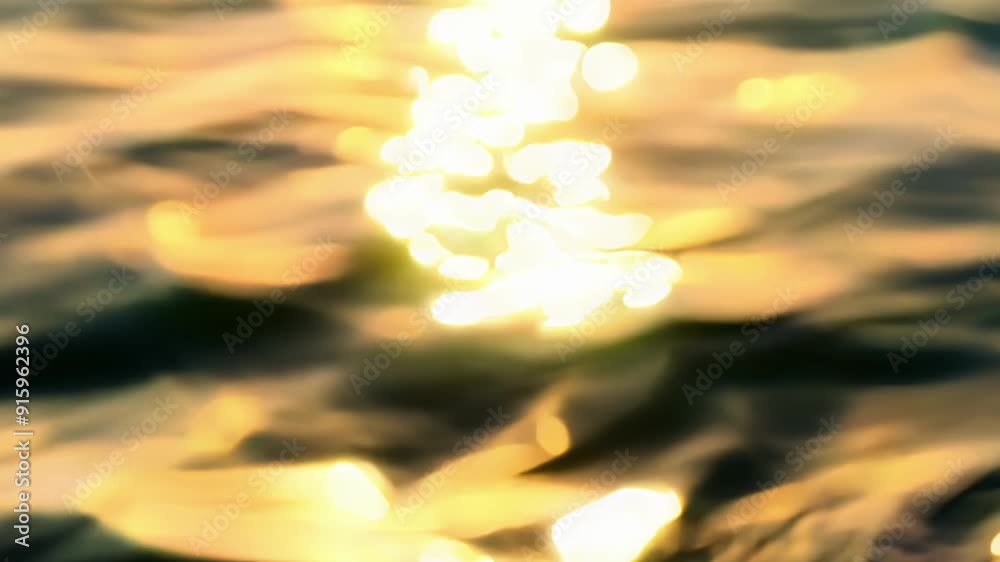 Poster brilliant sunlight dances on the rippling water painting glimmering patterns on its everchanging sur