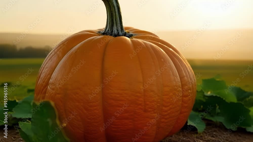 Poster in the final frame we see a large plump pumpkin fully grown and ready to be harvested a testament to