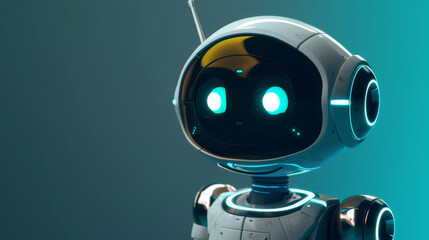 A 3D robot chatbot uses AI to support businesses and technology. It's a vector image you can edit and use.