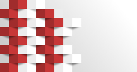 abstract red white theme background