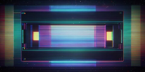 Vintage VHS glitch defects noise and artifacts effect, VHS, glitch, defects, noise, artifacts, vintage, retro