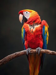 Obraz premium parrot isolated on cute background