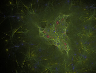 Imaginatory fractal abstract background Image