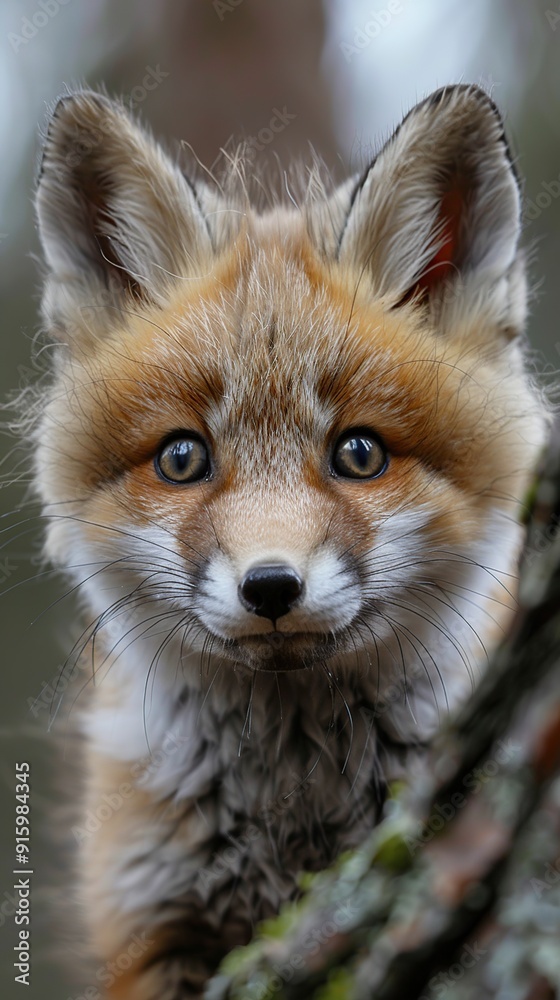 Wall mural Curious Fox Portrait