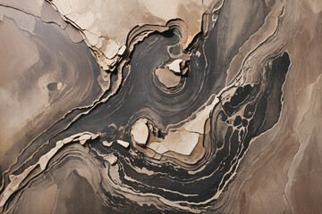 Abstract wooden texture with swirling grain patterns and cracked surface details