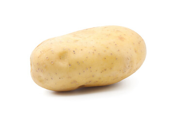 whole potato vegetable white background