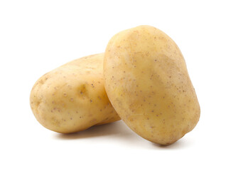 potatoes vegetables white background isolated