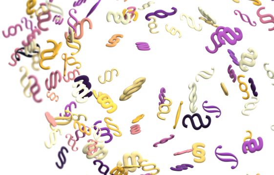 3d Symbol of Law and Justice - Paragraph / section sign - 3D Rendering