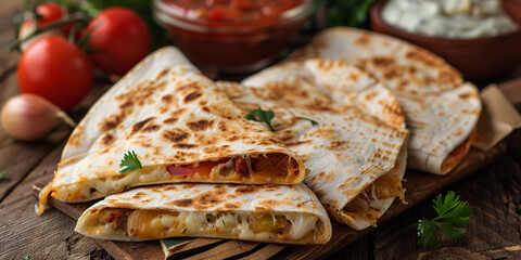 Quesadillas on the table