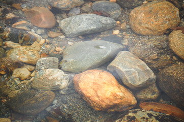 stones in water