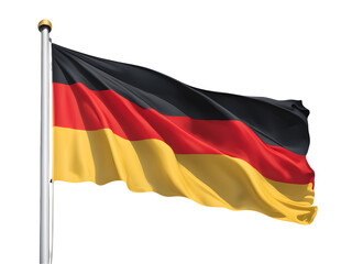 German flag isolated on transparent background