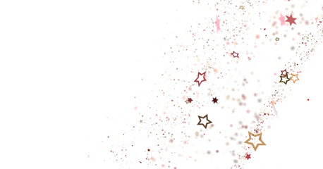 stars. Confetti celebration, Falling golden abstract decoration for party, birthday celebrate,