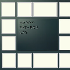 template photo box. template happy father day.