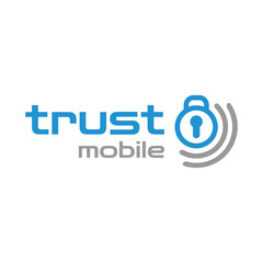 vector logo design for mobile network security