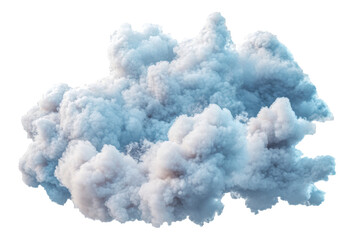 Fototapeta premium Soft white cloud formation, cut out - stock png.