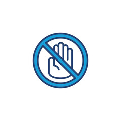 Stop icon vector. stop road sign. hand stop icon vector