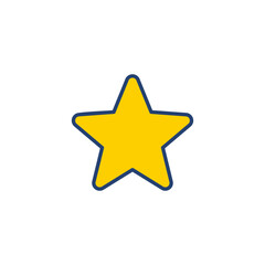 Star Icon vector. rating icon vector. favourite star icon