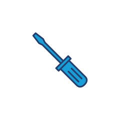 Screwdriver icon vector. tools icon vector