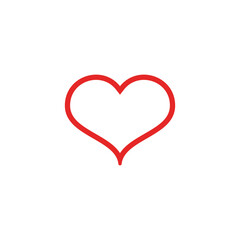 Love icon vector. Heart icon vector. Like icon vector.