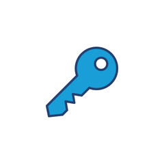 Key icon vector. Key vector icon. Key symbol