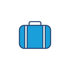 Briefcase icon vector. suitcase icon. luggage symbol.