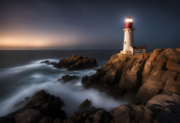 White light house wallpaper background image