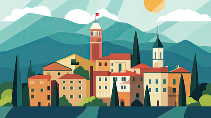 graphic resource about  Italy