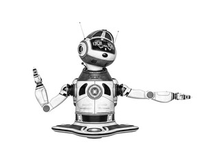 bot robot is saying to turn right