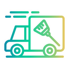 keep cleaning Line Gradient Icon