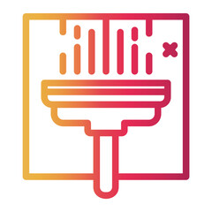 keep cleaning Line Gradient Icon