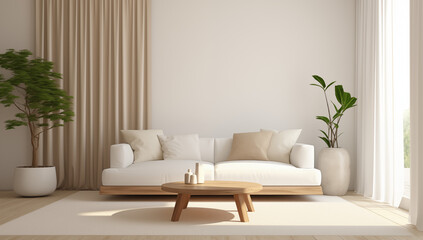 Fototapeta premium modern living room with sofa