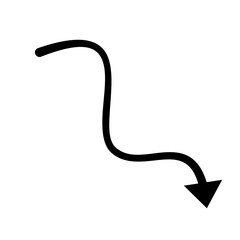 Arrow Doodle Line Vector 