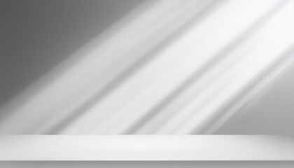 Wall interior background, studio and backdrops show products.with shadow from window color white and grey. background for text insertion and presentation product